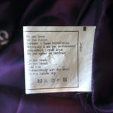 Vintage Chanel Silk Trench Coat Dark Purple Size 46 Double Breasted Jacket