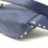 Valentino VLTN Rockstud Spike Belt Bag Navy Quilted Leather