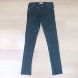 Zadig & Voltaire Phlame Crinkled Leather Pants Black Size 34 NEW