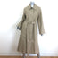 COS Trench Coat Beige Cotton Size 4 Belted Long Jacket