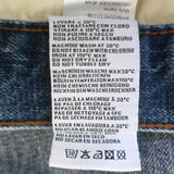 R13 Crossover Jeans Gold-Splattered Clinton Blue Denim Size 25