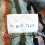 M Missoni V-Neck Top Multicolor Striped Knit Size US 8