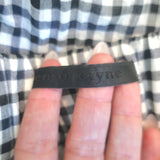 Jenni Kayne Gingham Summer Midi Dress Navy/White Stretch Cotton Size Medium