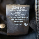 Zadig & Voltaire Phlame Crinkled Leather Pants Black Size 34 NEW