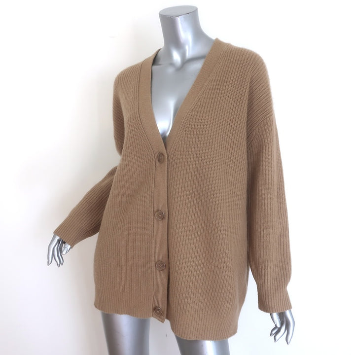 Jenni Kayne Cashmere Cocoon Cardigan Camel Size Small