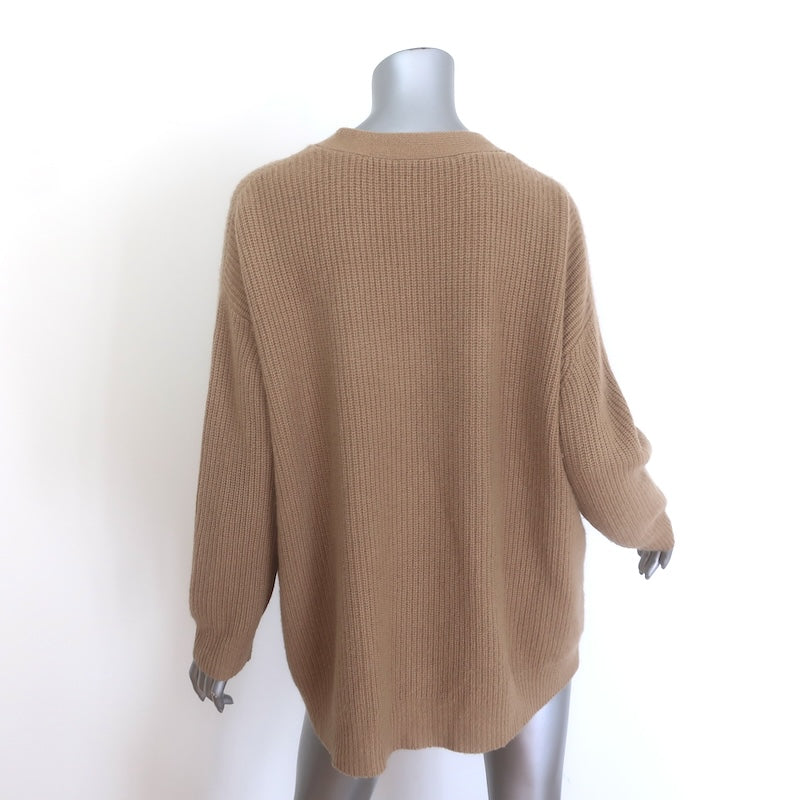 Jenni Kayne Cashmere Cocoon Cardigan Camel Size Small