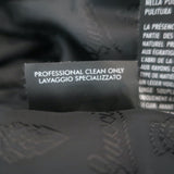 Gucci Ruffled Leather Zip-Up Jacket Black Size 42