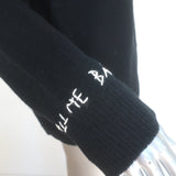 Zadig & Voltaire Miky Rock and Roll Cashmere Sweater Black Size Extra Small