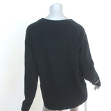 Zadig & Voltaire Miky Rock and Roll Cashmere Sweater Black Size Extra Small