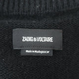 Zadig & Voltaire Miky Rock and Roll Cashmere Sweater Black Size Extra Small