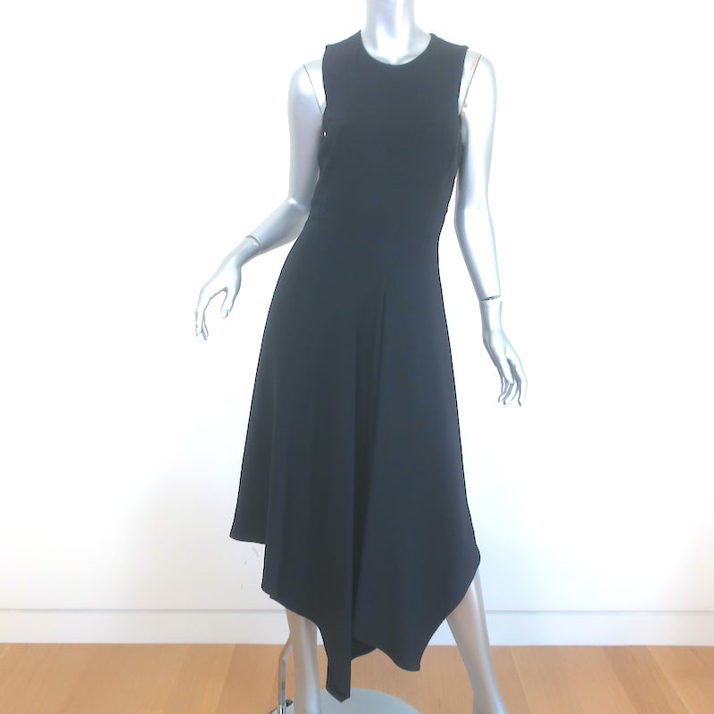 Stella McCartney Cutout-Back Sleeveless Midi Dress Navy Stretch Crepe – Celebrity Owned Stella McCartney Cutout-Back Sleeveless Midi Dress Navy Stretch Crepe – Celebrity Owned