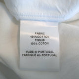 Officine Generale Benoit Raw Edge Button Down Shirt White Cotton Size Small