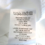 Officine Generale Benoit Raw Edge Button Down Shirt White Cotton Size Small