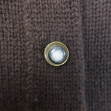 Jenni Kayne Cashmere Cropped Cardigan Chocolate Brown Size Medium