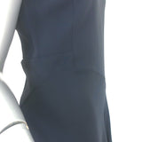 Stella McCartney Cutout-Back Sleeveless Midi Dress Navy Stretch Crepe Size 40