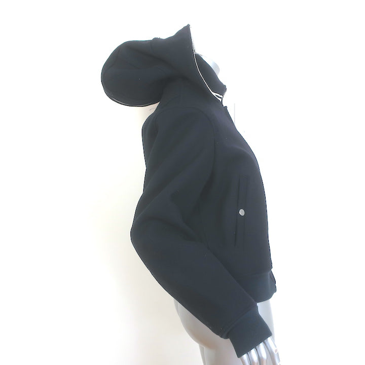 Rag &amp; Bone Kingston Bomber Jacket Navy Virgin Wool Size Medium