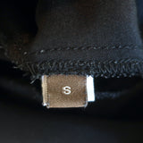 Peter Cohen Frolic Top Black Silk Size Small 3/4 Sleeve Collared Blouse