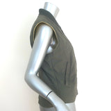 Loro Piana Quilted Puffer Vest Olive Size Small