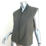 Loro Piana Quilted Puffer Vest Olive Size Small