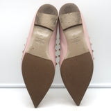 Valentino Rockstud pointed-toe ballet flats in powder-pink leather, authentic pre-owned with light wear