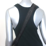 Zadig & Voltaire Lolita Wrinkle Small Crossbody Bag Black Patent Leather