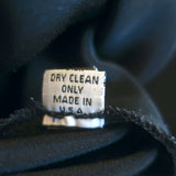 Peter Cohen Frolic Top Black Silk Size Small 3/4 Sleeve Collared Blouse