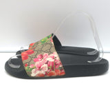 Gucci GG Supreme Blooms Pursuit Pool Slide Sandals Coated Canvas Size 36