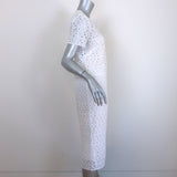 Jenni Kayne Eyelet-Embroidered Shift Dress White Size Medium
