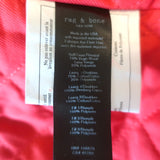 Rag & Bone Kingston Bomber Jacket Navy Virgin Wool Size Medium