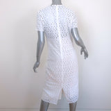 Jenni Kayne Eyelet-Embroidered Shift Dress White Size Medium