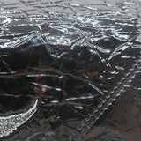 Zadig & Voltaire Lolita Wrinkle Small Crossbody Bag Black Patent Leather