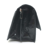 Zadig & Voltaire Lolita Wrinkle Small Crossbody Bag Black Patent Leather