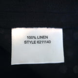 Tory Burch Crystal-Embellished Top Navy Linen Size 4 Sleeveless Blouse