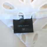 Jenni Kayne Eyelet-Embroidered Shift Dress White Size Medium