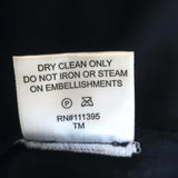 Tory Burch Crystal-Embellished Top Navy Linen Size 4 Sleeveless Blouse