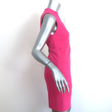 Alice + Olivia Coley Mock Neck Mini Dress Pink Crepe Size 0