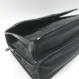 Zadig & Voltaire Lolita Wrinkle Small Crossbody Bag Black Patent Leather