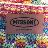 Missoni Rainbow Knit Cardigan Multicolor Cotton-Blend Size 48