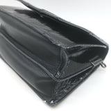 Zadig & Voltaire Lolita Wrinkle Small Crossbody Bag Black Patent Leather