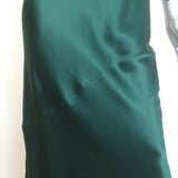 L'Agence Serita Maxi Bias Dress Botanical Green Silk Satin Size 4 NEW