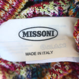 Missoni Rainbow Knit Cardigan Multicolor Cotton-Blend Size 48