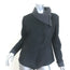 Isaac Sellam Experience Asymmetric Draped Leather Jacket Black Size Medium