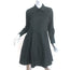 Khaite Romy Shirtdress Black Cotton Size 6 Long Sleeve Fit & Flare Dress