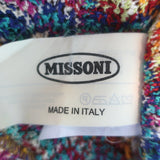 Missoni Rainbow Knit Skirt Multicolor Cotton-Blend Size 44