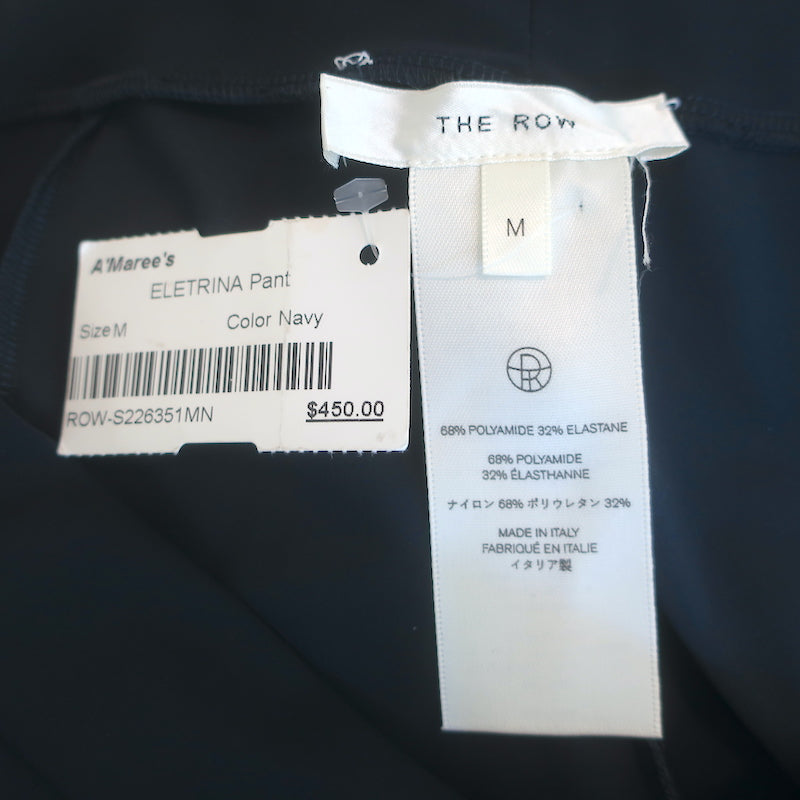 The Row Eletrina Pants Navy Stretch Jersey Size Medium NEW