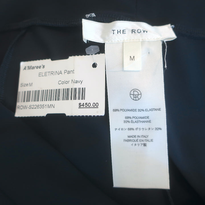 The Row Eletrina Pants Navy Stretch Jersey Size Medium NEW
