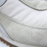 Loewe Flow Runner Sneakers Off-White Suede & White Nylon Size 40