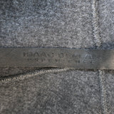 Isaac Sellam Experience Asymmetric Draped Leather Jacket Black Size Medium