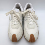 Loewe Flow Runner Sneakers Off-White Suede & White Nylon Size 40