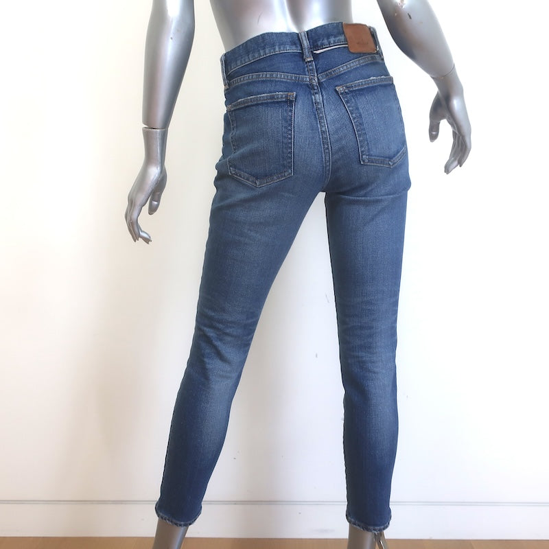 MOUSSY Ballena High Rise Skinny Jeans Medium Blue Stretch Denim Size 25